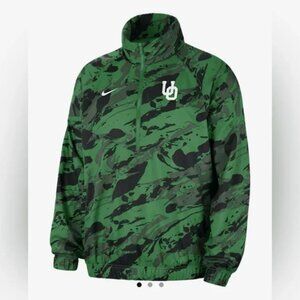 Men's Nike Green Oregon Ducks Anorak Half-Zip Jacket Size LARGE - NEW